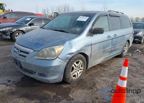 2006 Honda Odyssey Ex-L из США, поврежденный, VIN 5FNRL38686B069635